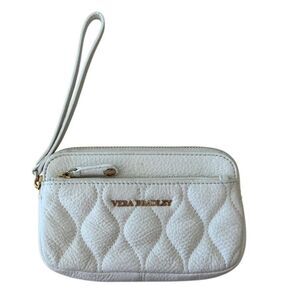 GENUINE LEATHER PEBBLED DIAMOND QUILTED SOPHIE WRISTLET WALLET VERA BRAD & DUST